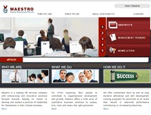 Tablet Screenshot of maestro-global.com